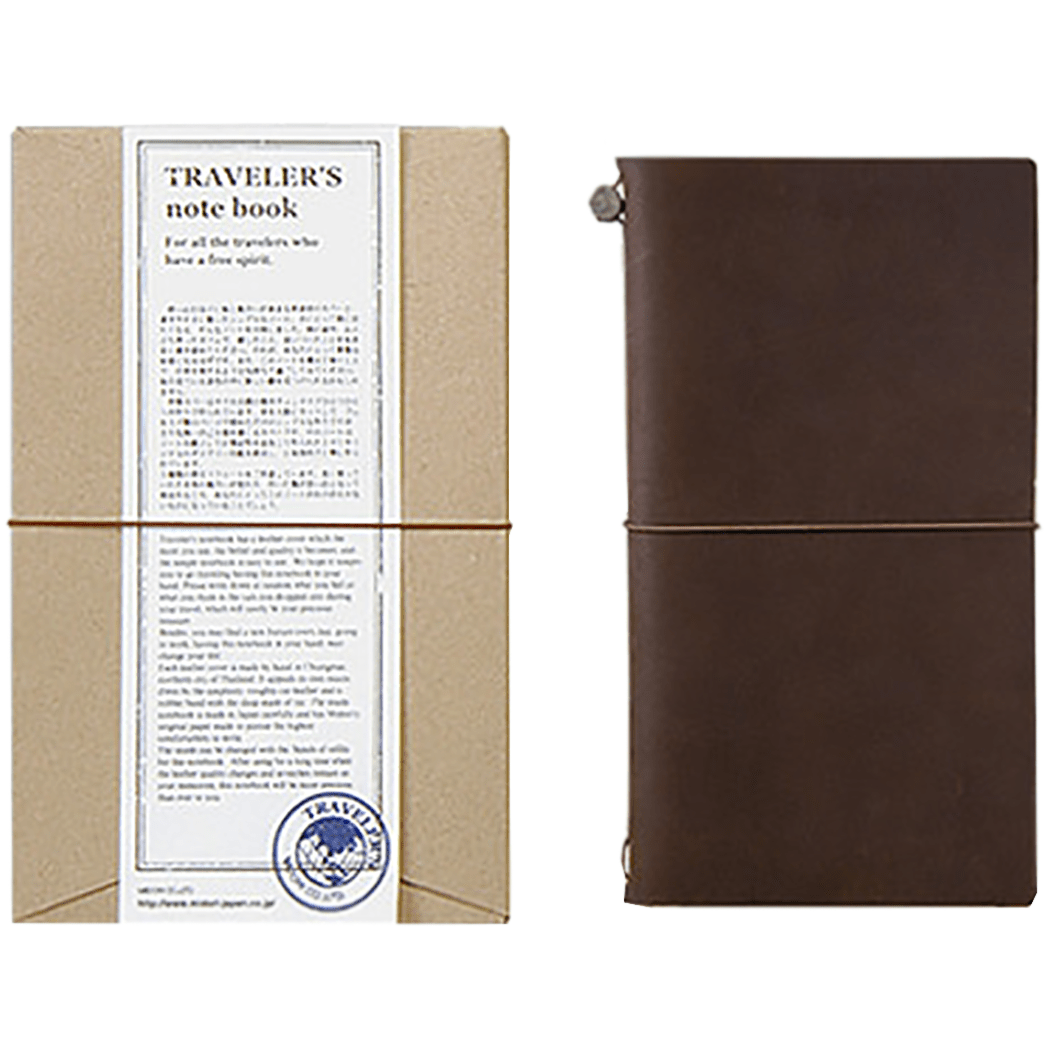 TRAVELER'S notebook 皮革封面與橡皮筋內芯