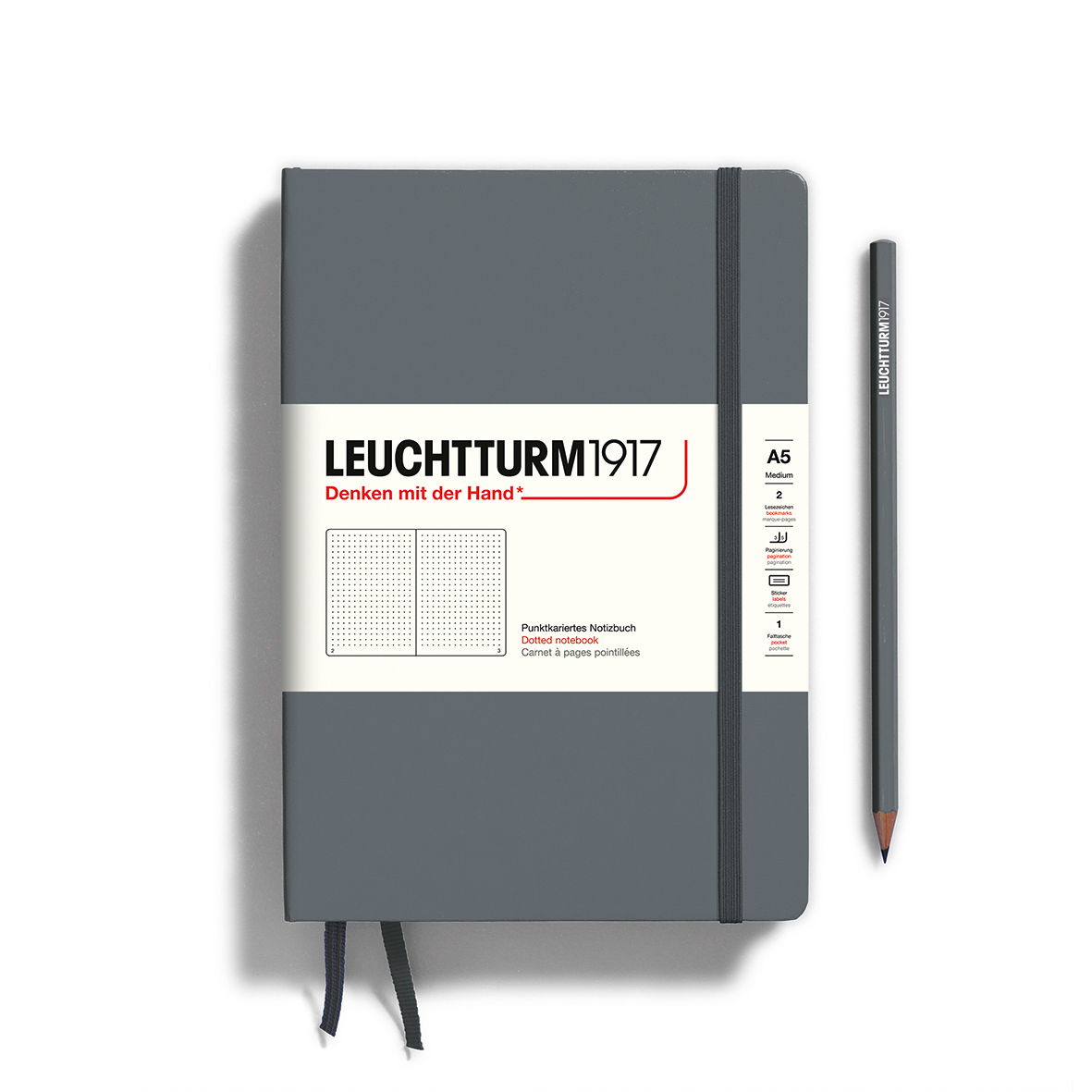 Leuchtturm1917 A5 筆記本的編號頁與目錄頁