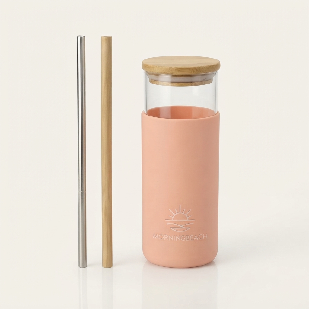 奶油色磨砂玻璃隨行杯